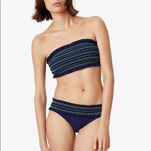 Tory Burch Costal Bandeau swim top
